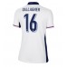 Maillot de foot Angleterre Conor Gallagher #16 Domicile vêtements Femmes Europe 2024 Manches Courtes